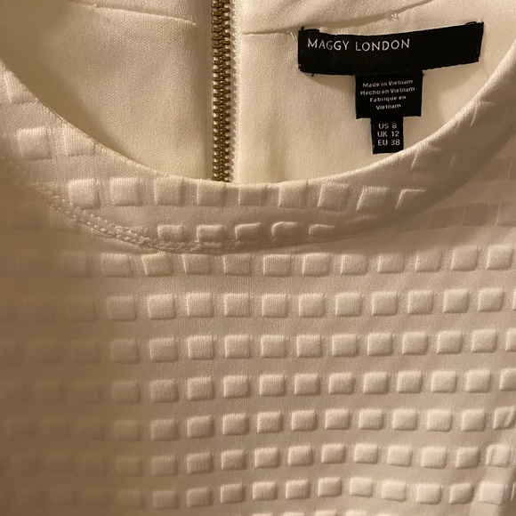 Maggy London white dress size 8 - Picture 4 of 4